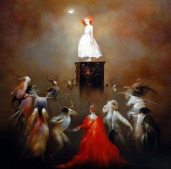 Circle dance around Our Immaculata