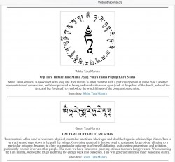 White & Green Tara Mantras