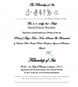 FOI priesthood certification